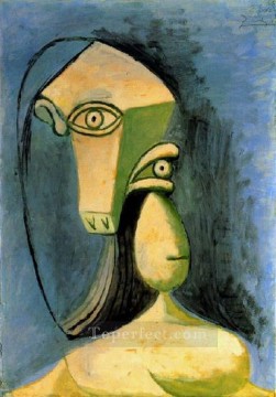パブロ・ピカソ Painting - 女性像の胸像 1940 パブロ・ピカソ